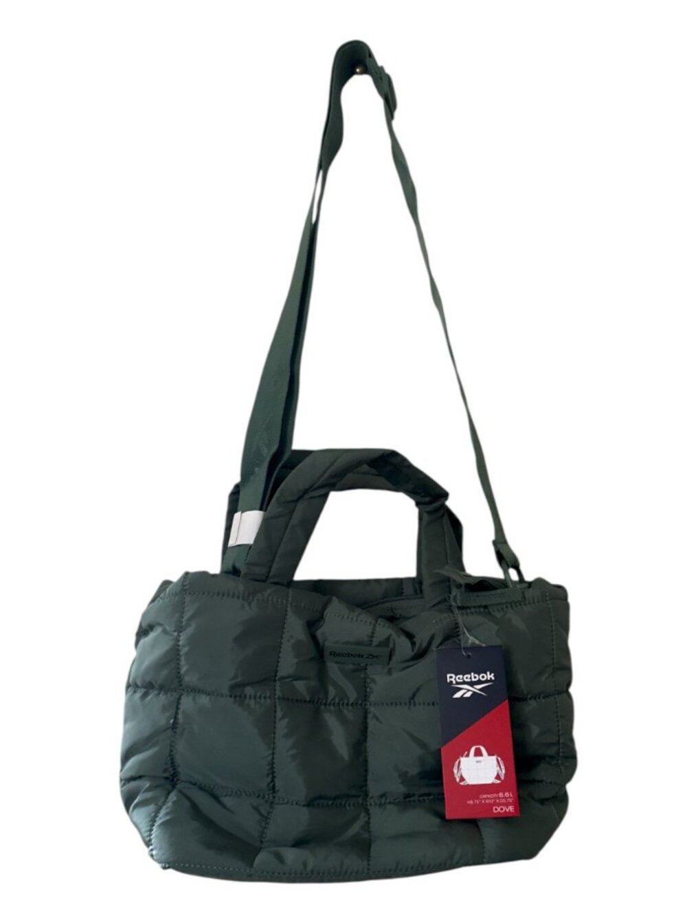 Reebok - Dove Quilted Crossbody Bag Trek Green NWT